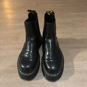 Leather Platform Chelsea Boots